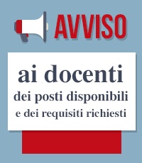 AVVISO DEI POSTI DISPONIBILI E DEI REQUISITI RICHIESTI SCUOLA DELL'INFANZIA